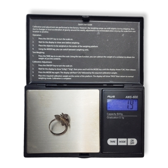 Vintage Filigree Flower Ring 925 Sterling Silver Dimensional Delicate Size 5.5 - Picture 12 of 12